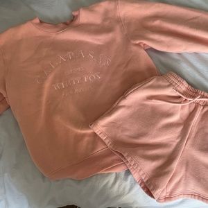 White Fox Set (Color: Salmon)